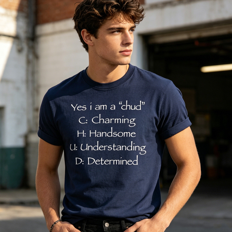 Funny Yes I Am A Chud T-Shirt Internet Humor Satire Quote Tee Casual Streetwear Unisex Top Gift