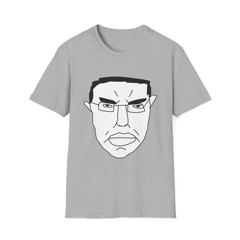 Funny Chudjak Chud Meme Face T Shirt Internet Humor Wojak Expression Tee Casual Streetwear Unisex Top Gift