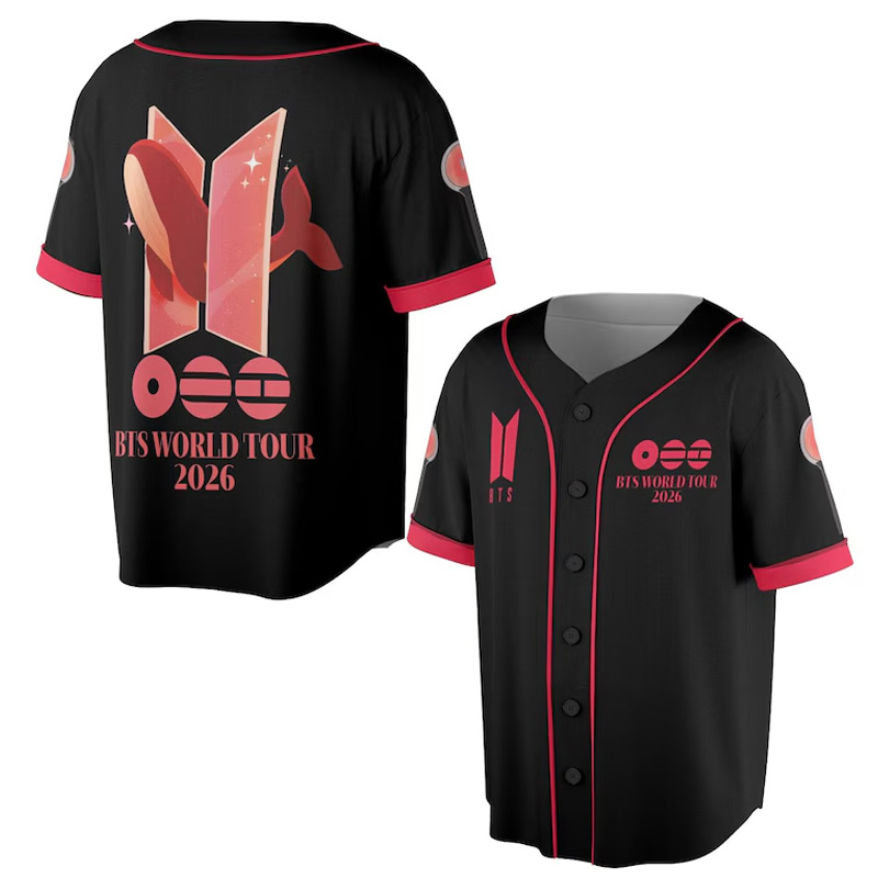 K-Pop Concert Fan Matching Aesthetic Glow Lightstick Inspired Stylish Outfit Baseball Jersey