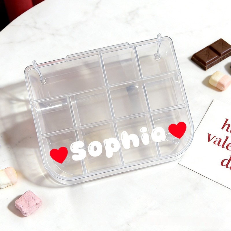Personalized Candy Gift Set with Heart Bow Decoration Sweet Treat Basket for Kids Birthdays Valentines Day Party Favors and Special Celebrations