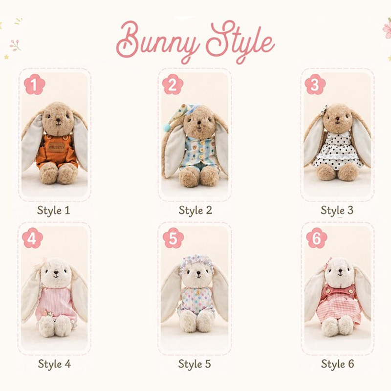 Personalized Soft Plush Bunny With Embroidered Name Long Ear Custom Stuffed Animal Keepsake For Kids And Babies