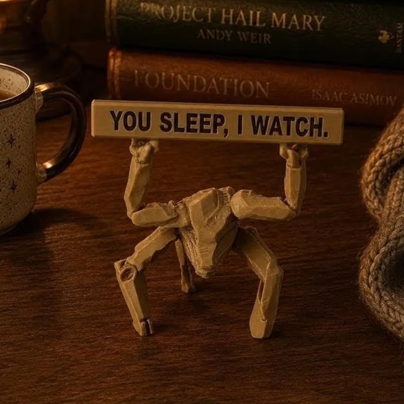 Project Hail Mary Rocky Figure Desktop Motivational Creature Miniature Custom Name Words Of Encouragement Holder Desktop Decoration