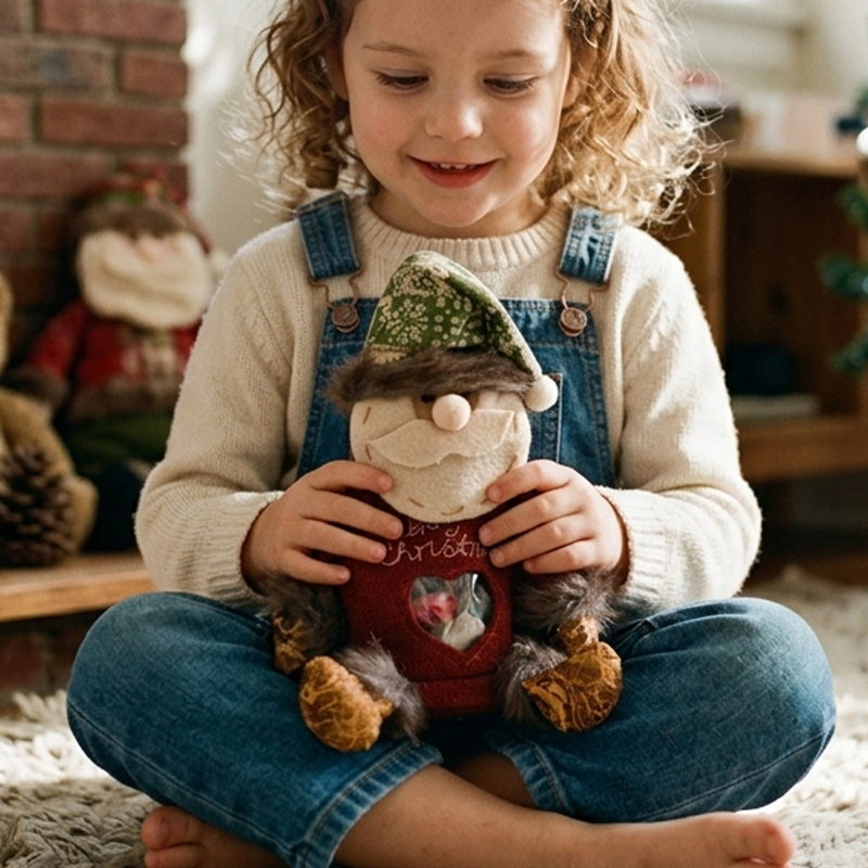 Christmas Gift Bag Holiday Stuffed Animal Cute Winter Decoration Gift Christmas Gift for Kids