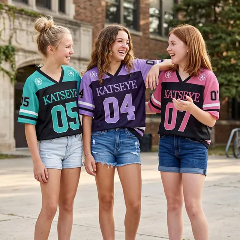 Personalized Katseye Jersey Shirt Kpop Fan Merch Jersey Unisex Katseye Shirts for Teen Girl Gift for Eyekons