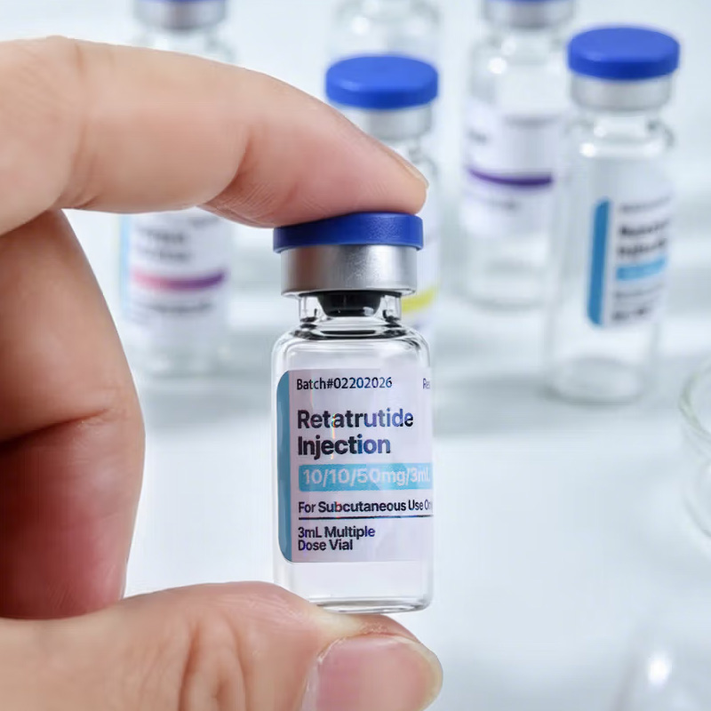 Personalized Multicolor Peptide Drug Bottle Label with Text Medication Organization Daily Use Birthday Gift for Diabetes Patients Caregivers