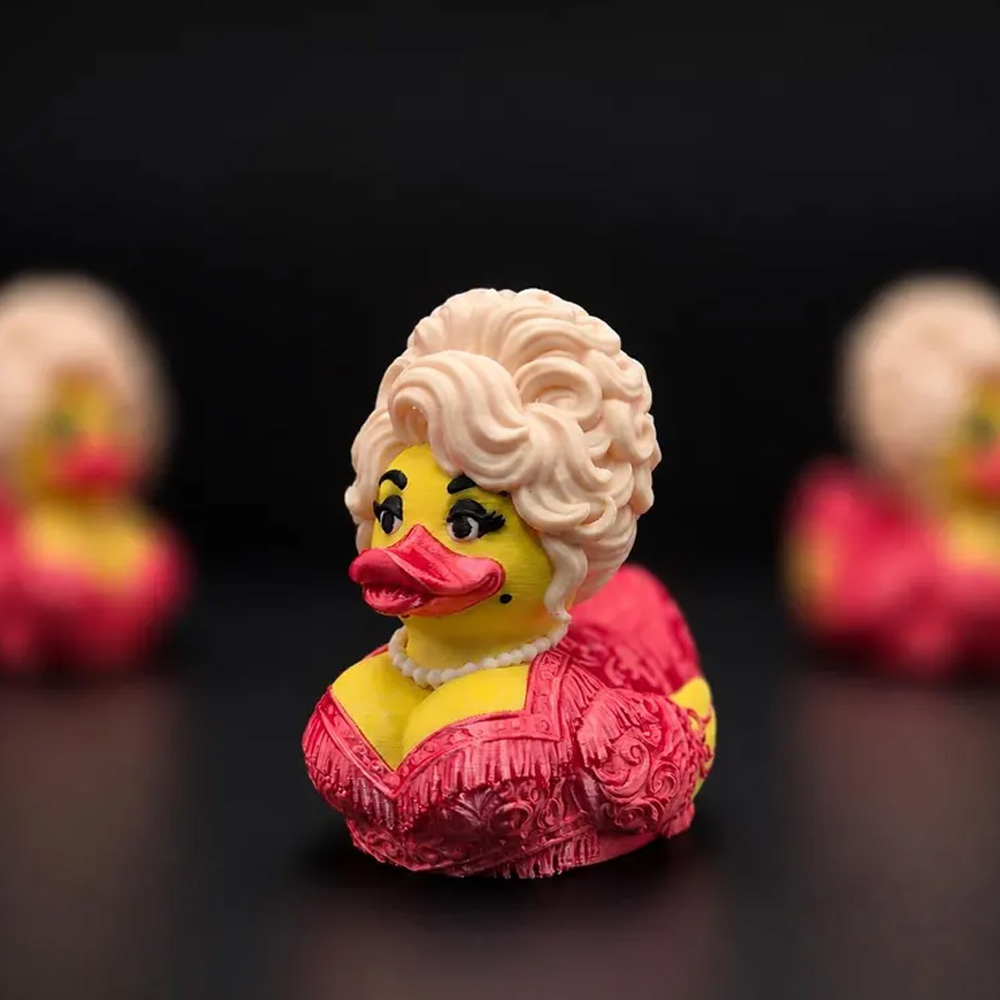 Dolly Parton Duck 3D Printed Dolly Duck Country Music Dashboard Duck Dolly Parton Gift