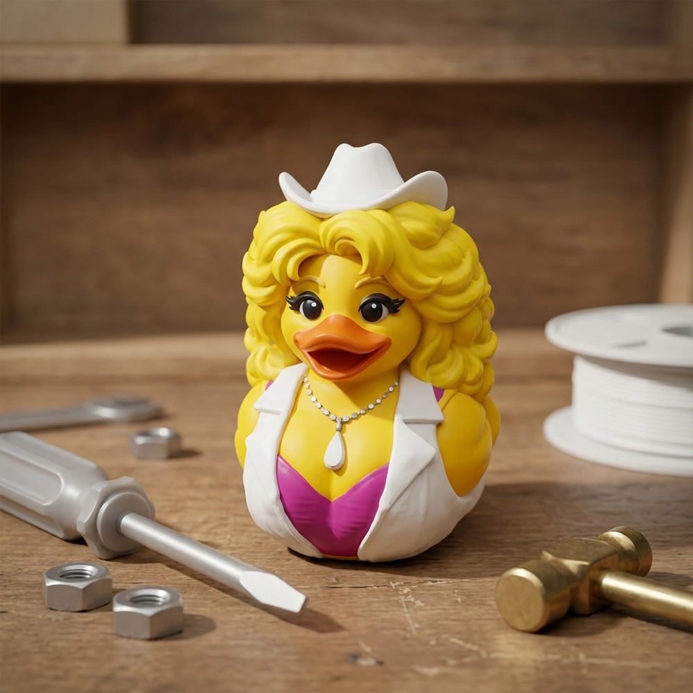 Dolly Parton Duck 3D Printed Dolly Duck Country Music Dashboard Duck