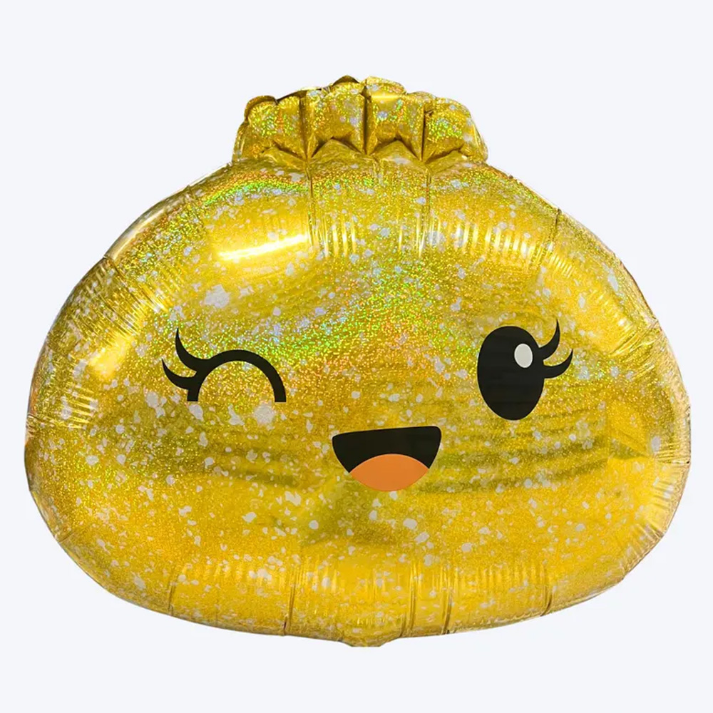 Cute Dumpling Balloons Bao Bun Kawaii Glitter Squishy Party Decor a Little Dumpling Is on the Way Dumpling Birthday