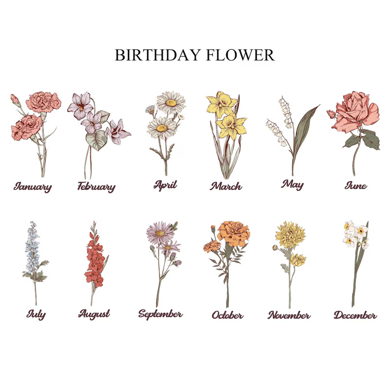 Personalized Floral Elegance Wallet with Delicate Blossom Illustration and Custom Name for Graceful Style Wallet