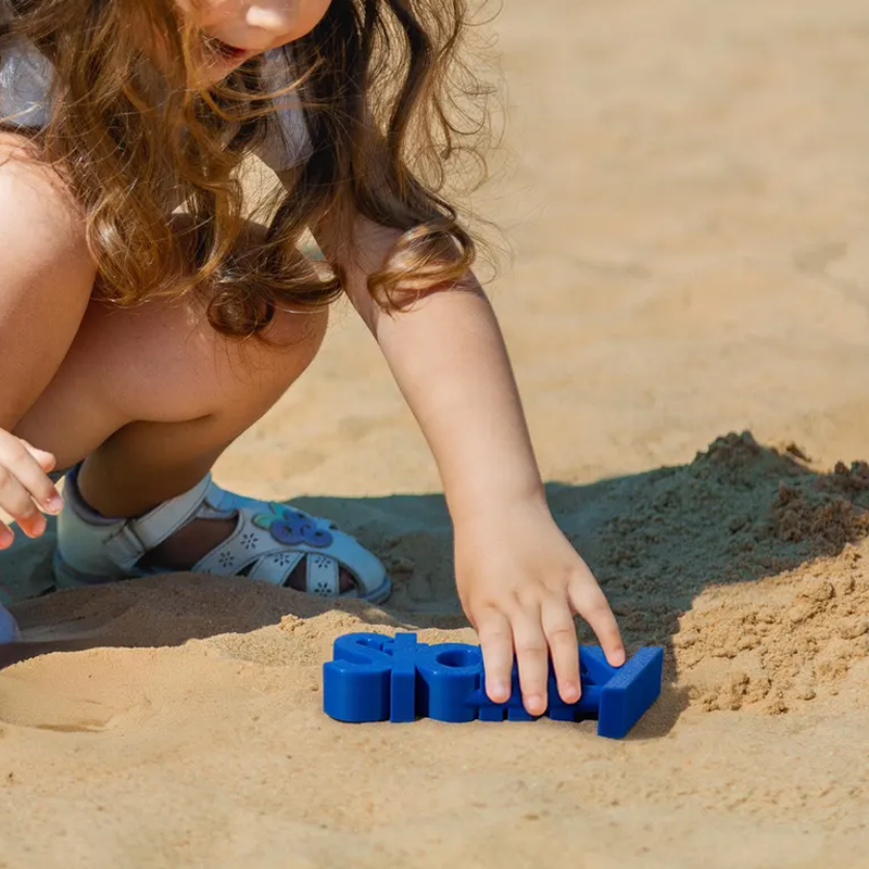 Personalized Sand Mold Custom Name Sand Mold Toy Personalized Beach Toy for Kids Sandbox Stamp Summer Vacation Nameplate