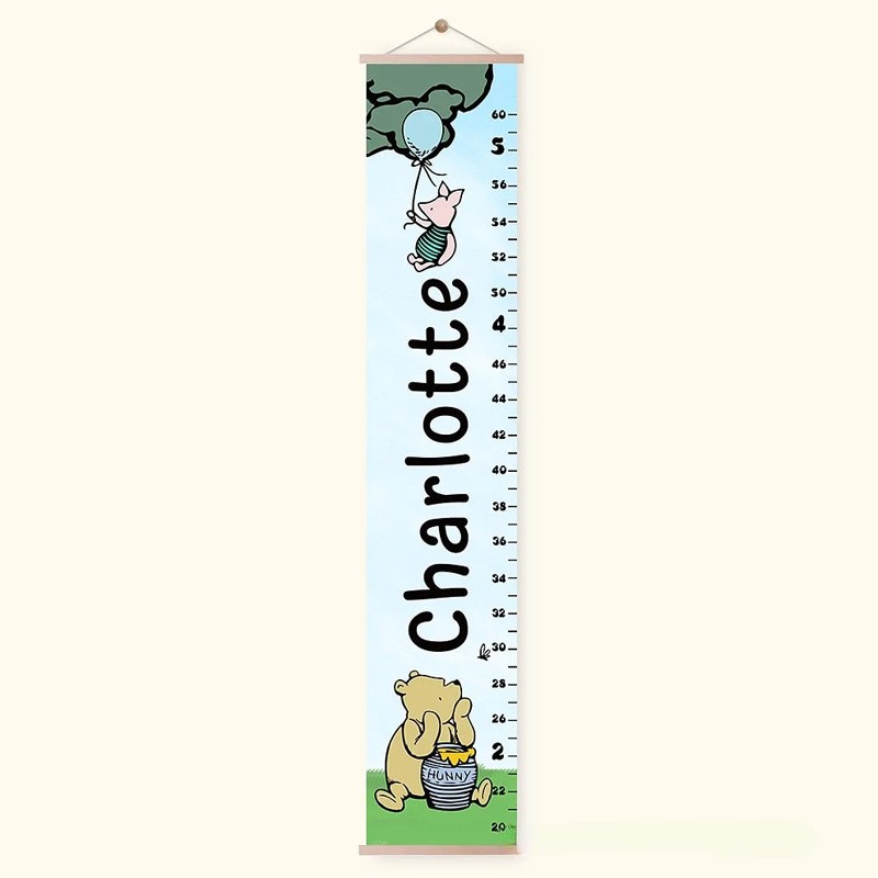 Personalized Classic the Bear Height Growth Chart for Children
