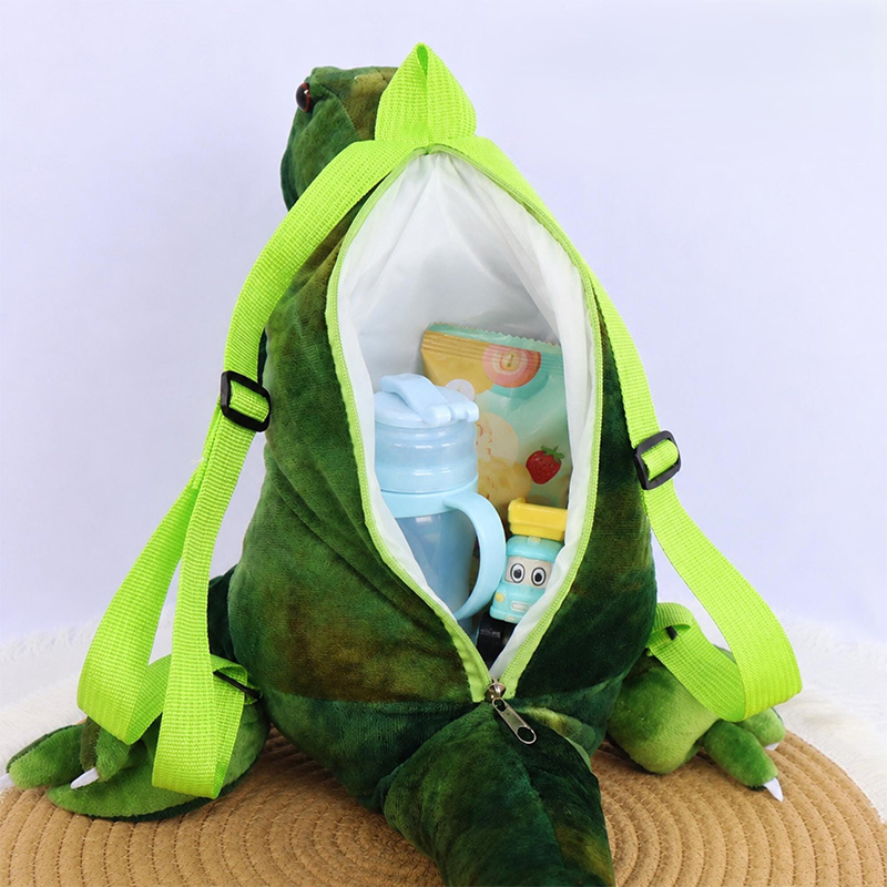 Personalized Hand Embroidered Kid Dinosaur Plush Backpack