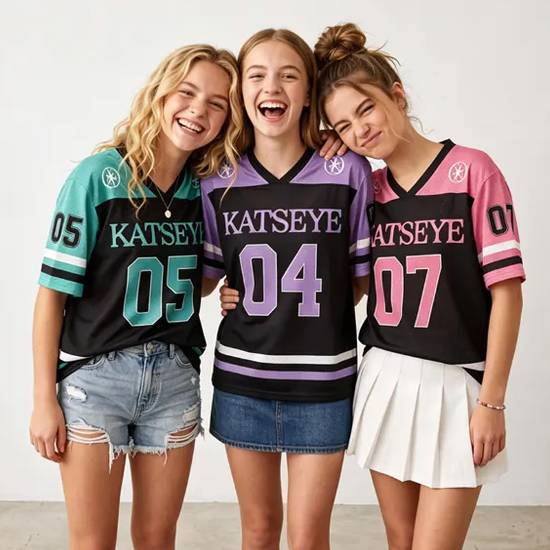 Personalized Katseye Jersey Shirt Kpop Fan Merch Jersey Unisex Katseye Shirts for Teen Girl Gift for Eyekons