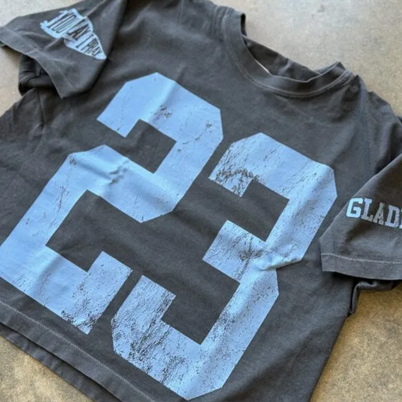 Personalized Team Tee Initial Shirt with Number & Sleeve Print Game Day Shirt DTG Printed Comfort Colors Tee