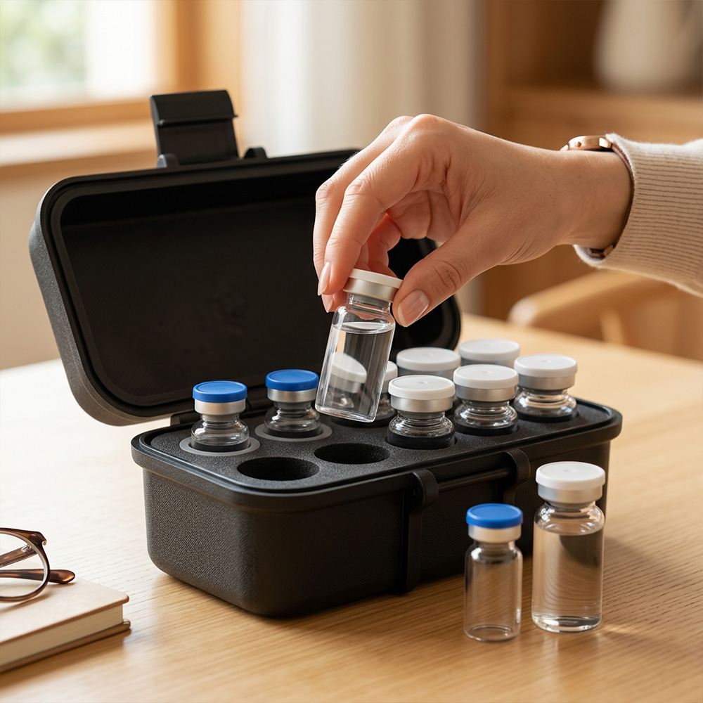 3ml 5ml 10ml Combo Vial Storage Case Peptide Insulin Trt Storage Secure and Durable