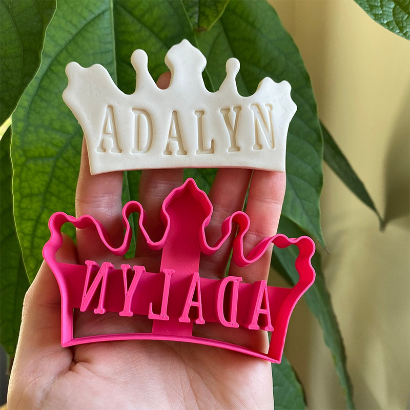 Personalized Kid Name 3D Printed Cookie Cutters Gift for Boy and Girl