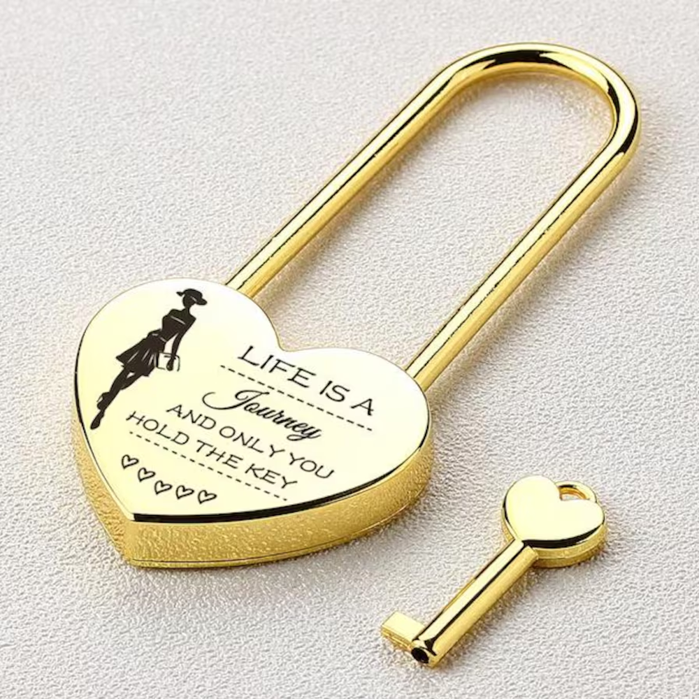 Personalized Engraved Heart Shaped Padlock Personalized Couple Love Lock With Key For Anniversary Valentines Day Wedding Gifts