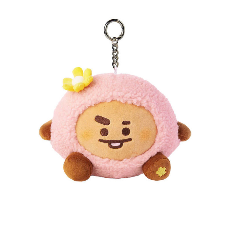 Cartoon Characters Cute Soft Stuffed Animal Pastel Color Adorable Collection Bag Charm K-Pop Plush Keychain