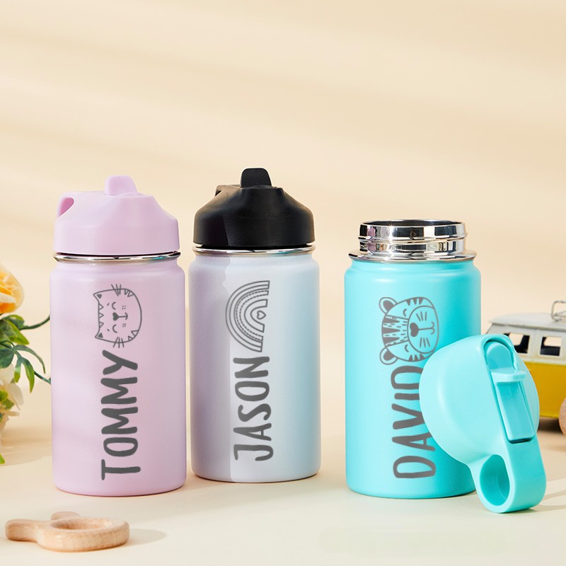 Personalized Kids Water Bottle School Water Bottle Tumbler for Kids Water Bottles for Boys Girls Toddler Kids Gifts Back to School Gifts