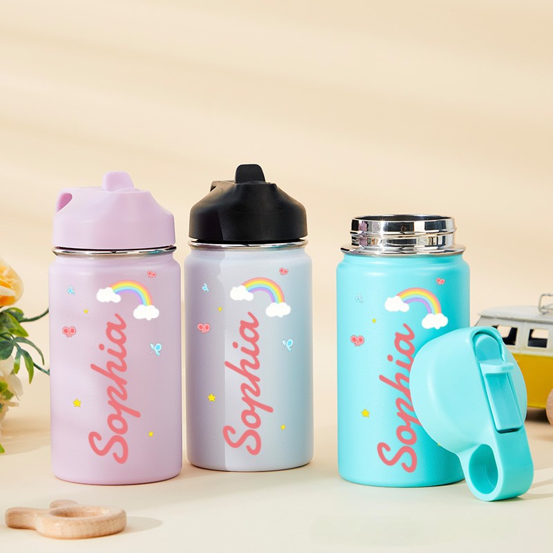 Personalized Kids Water Bottle School Water Bottle Tumbler for Kids Water Bottles for Boys Girls Toddler Kids Gifts Back to School Gift