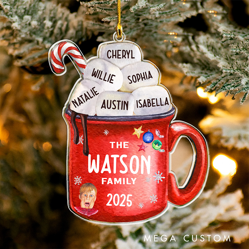 Personalized Classic Movie Inspired Marshmallow Christmas Ornament 2025 Acrylic Family Ornament Movie Christmas Gift Film Xmas Gift Christmas Decor