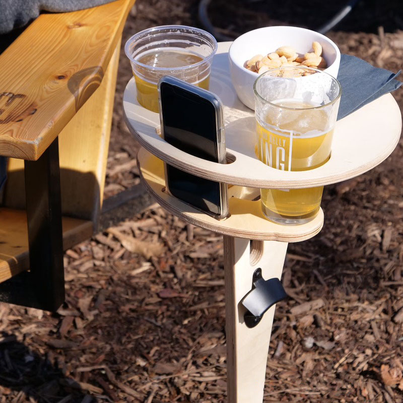 Personalized Wooden Camping Table Portable Beer Table Happy Campers Rv Accessories