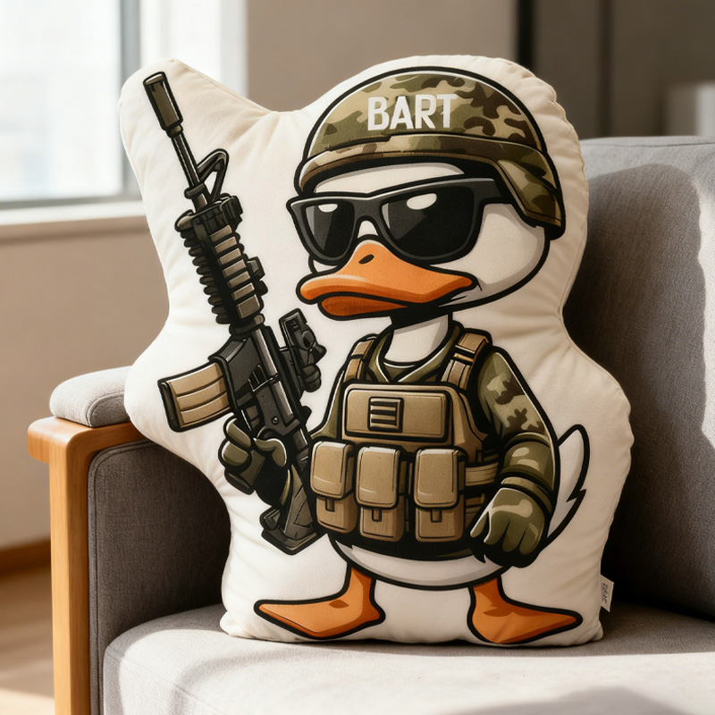 Personalized Duck Hunting Pillow Hunting Enthusiasts Pillow Gift for Outdoor Adventure Hunting Lover