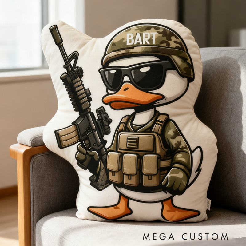 Personalized Duck Hunting Pillow Hunting Enthusiasts Pillow Gift for Outdoor Adventure Hunting Lover