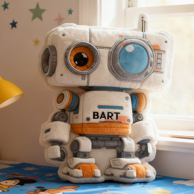 Personalized Robots Pillow Children's Room Decorations Kid Gifts for Robot Enthusiasts