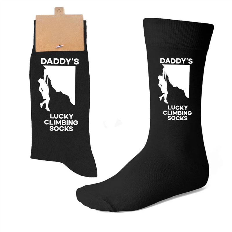 Personalised Lucky Climbing Socks Machine Rock Climbing Gift Rock Climbing Gifts