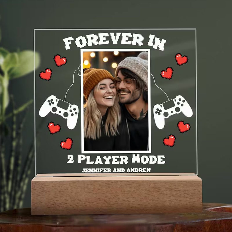 Personalized Gaming Couple Gift for Gamer Couple Plaque for Gaming Anniversary Gift for Gamer Boyfriend Birthday Gift for Geek Gifts