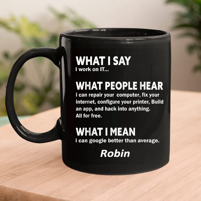 Personalized Funny Nerds Mug Computer & It Tech Programmer Developer Geek Mug Geek Professional Humor Gift