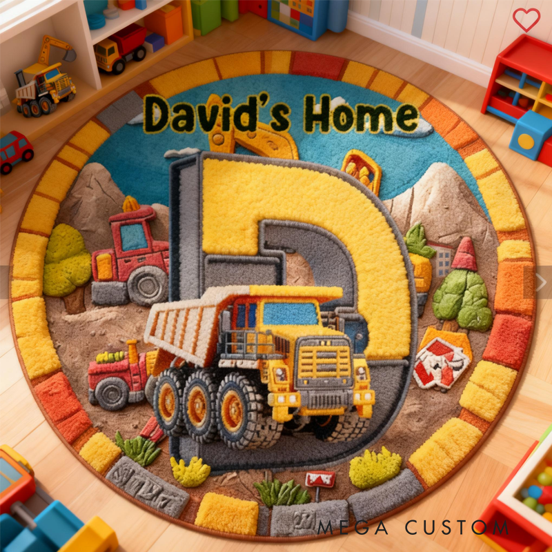 Personalized Cartoon Trucks Customizable with Your Name Cute Gift for Children Birthday Gifts