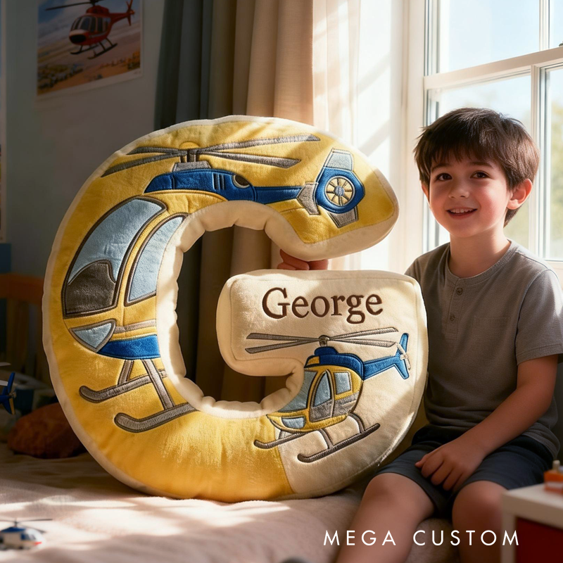 Personalized Letter Pillow Custom Initial Name Cushion for Kids Nursery Decor Gift Soft Alphabet Pillow Baby Bedroom Toddler Room Gift