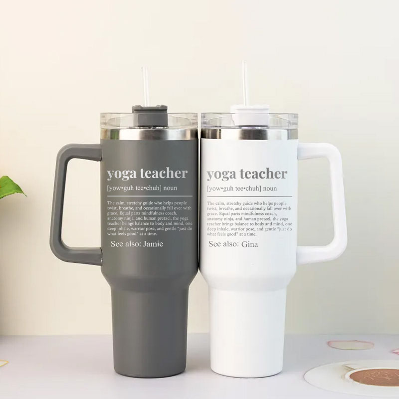Personalized Yoga Teacher Definition Tumbler Custom Sports Yoga Tumbler Retreat Yoga Teacher Gift for Her Women
