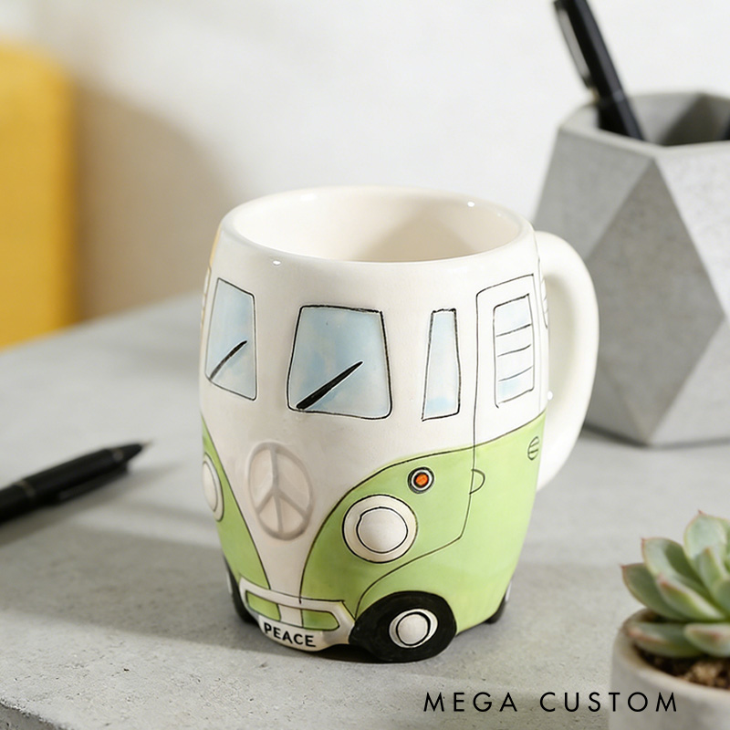 Personalized Camper Van Mug Custom Outdoor Camping Lover Mug Gift for Outdoor Adventure