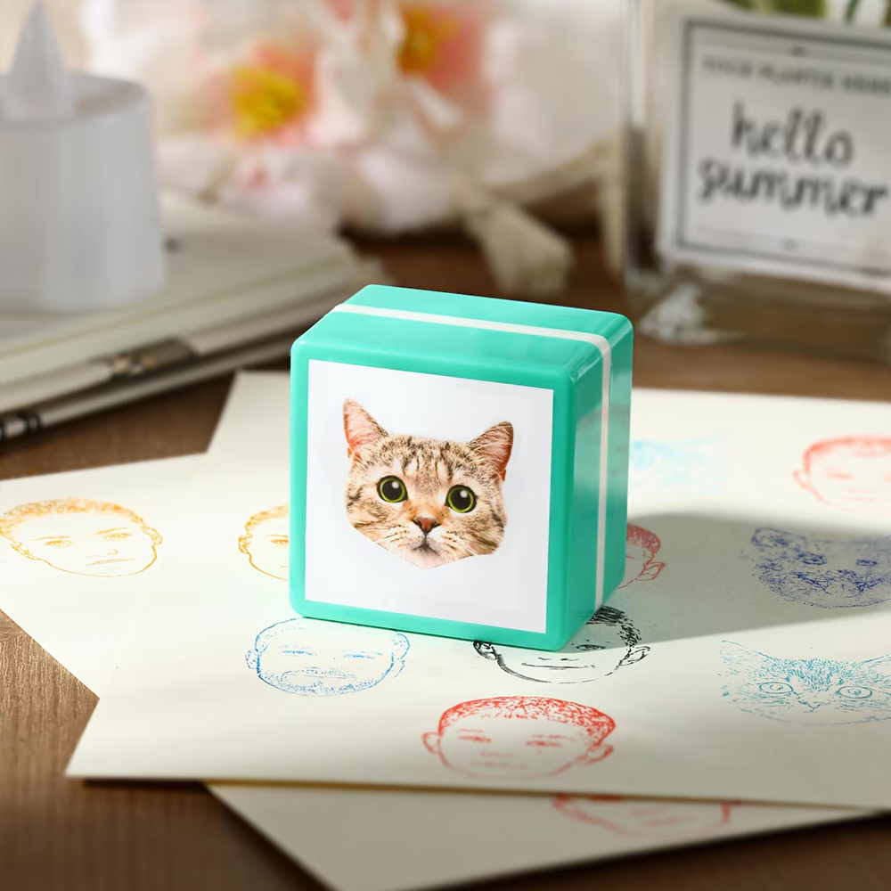 Personalized Portrait Photo Stamp Custom Face Rubber Stamp Couple Family Pet Design Perfect for Gifts Scrapbooking or Creative Decoration