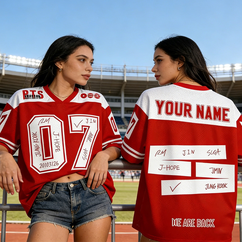 Personalized Kpop Mesh Jersey Unisex Fan Merch Fan Lovers Jersey