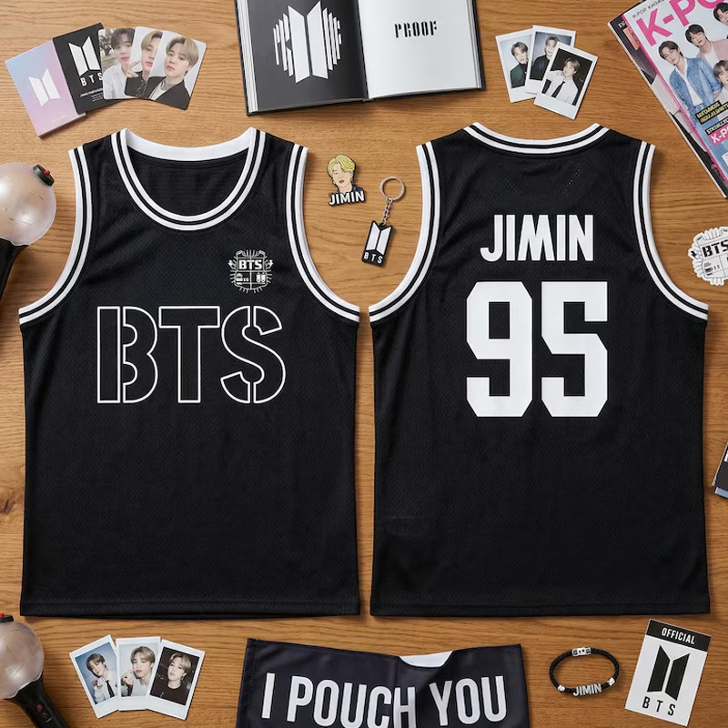 Kpop Group BTS-Style Jersey, Custom BTS Members Basketball Jersey For Army, BTS World Tour 2026 Merch Top, Bangtan Comeback 2026 Sports Vest