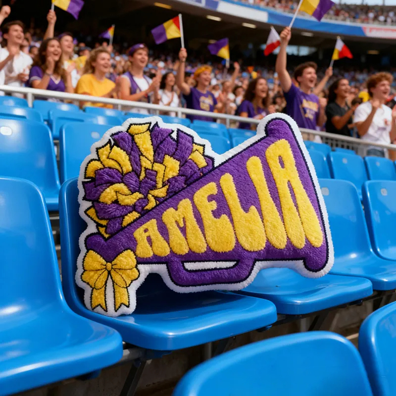 Personalized Cheerleading Decorative Pillow Featuring Your Name for Kids