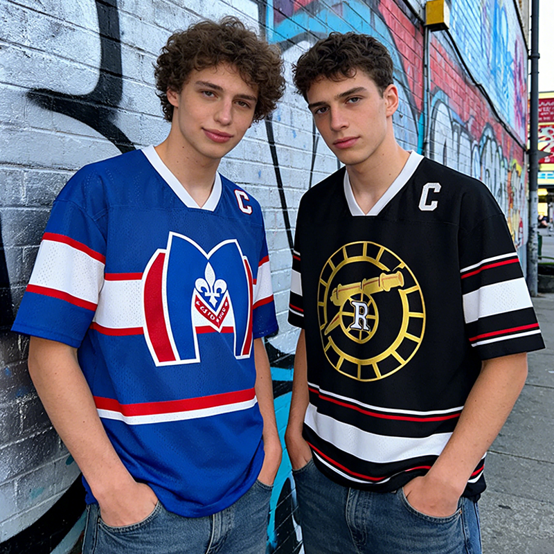 Personalized HR Hockey Jersey Custom Number and Name Back Print for Hockey Lover