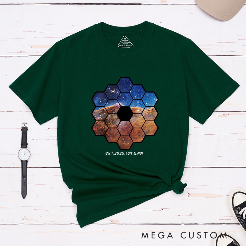 Personalized Telescope Universe Photograph Astronomy Gifts Women in Science Shirt Space Lover Shirt for Geek Lover