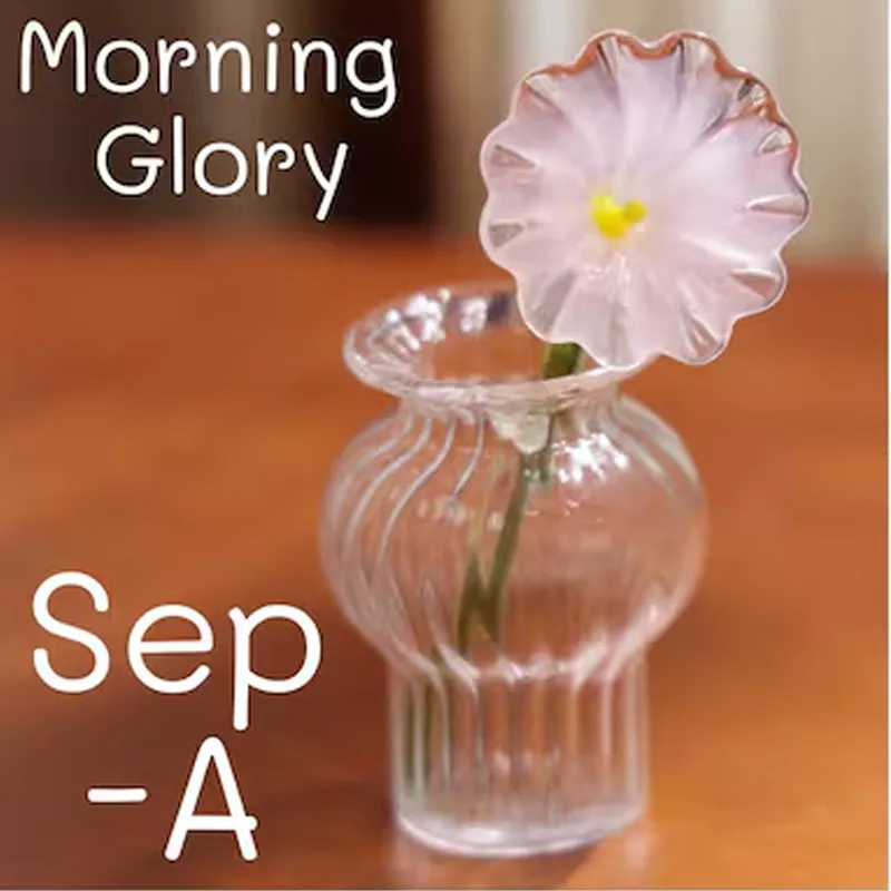 Handmade Glass Birth Month Flower Snowdrop Rose Larkspur Gift For Mom Family Birth flower Bouquet