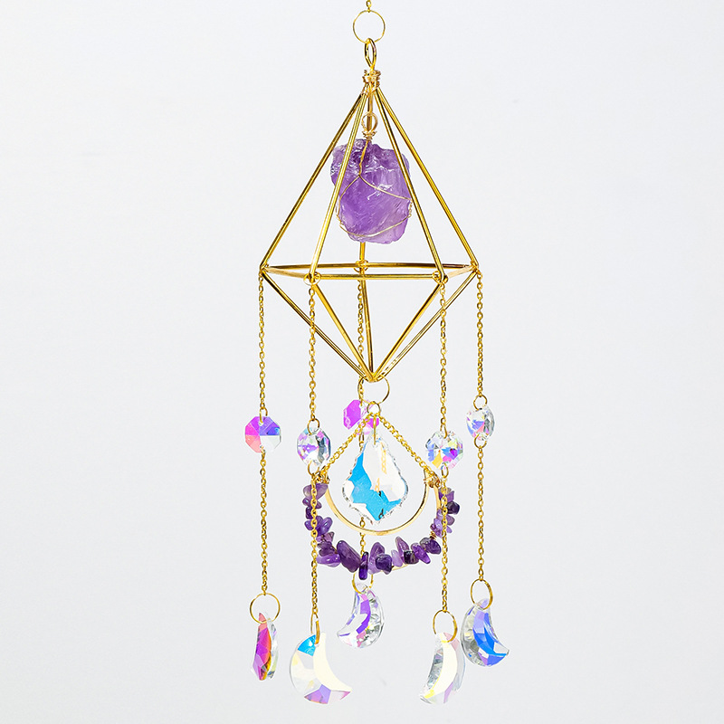 Sun Catcher for Window Hanging Healing Crystal Suncatcher Christmas Gift for Her Birthday Gift Wall Decor Boho Room Decor Rainbow Maker