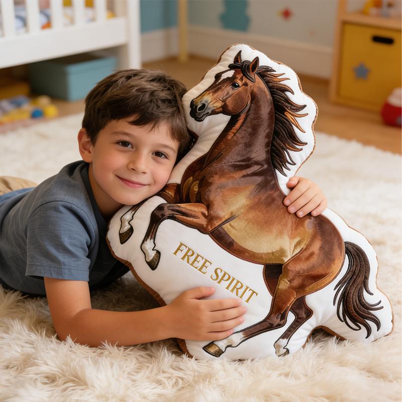 Personalized Equestrian Decor Pillow Custom Text for Gift for Western and Horse Enthusiasts 