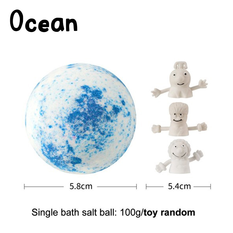 Kids Bath Bomb with Surprise Toy Fruity Scented Easter Blind Boxes with Random Different Action Figure Toys Basket Filler Sensitive Skin
