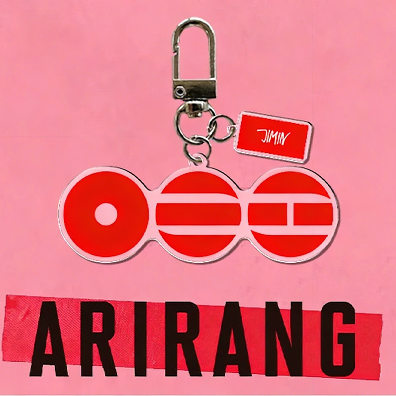 Personalized 2026 World Tour ARIRANG Acrylic Keychain with Member Name Tag for ARMY