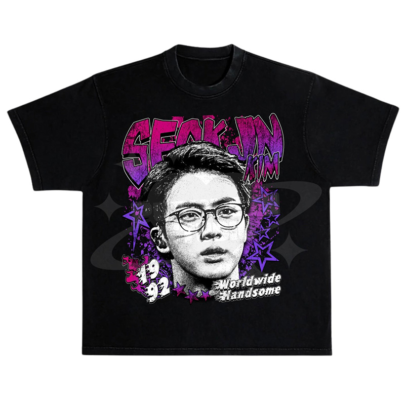 Kpop World Mature Girl Arirang World Crew Neck Washed T-Shirt Gift For Fans