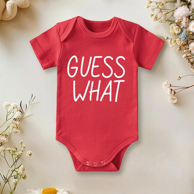 Personalized Guess What Chicken Butt Baby Baby Onesie Baby Shower Gift Double Sided Baby Onesie