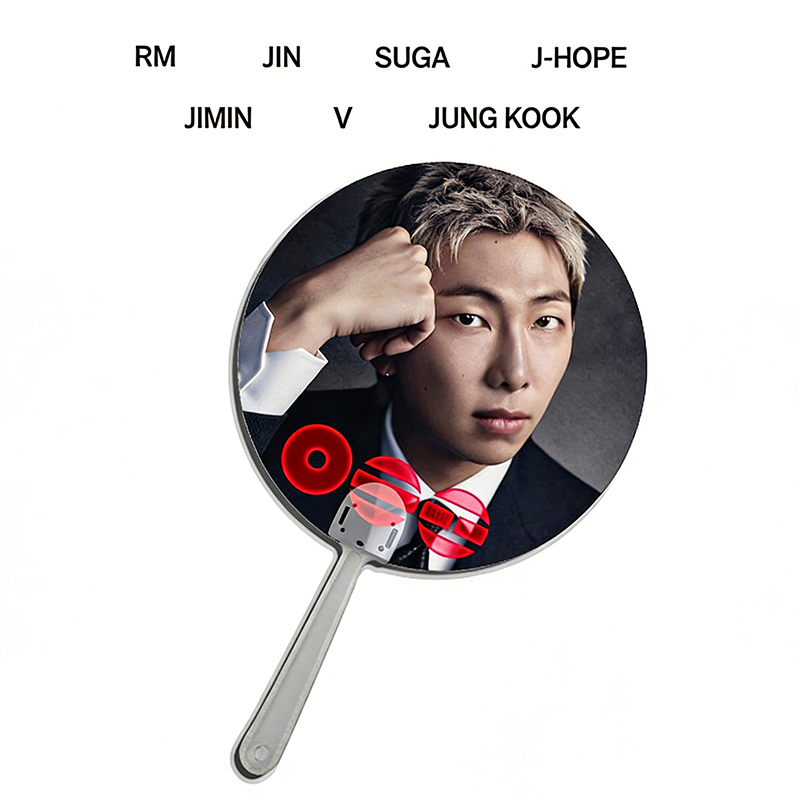 Personalized K-Pop Group Member Image Hand Fan, Custom Portable Fan for Concert and Fan Meeting